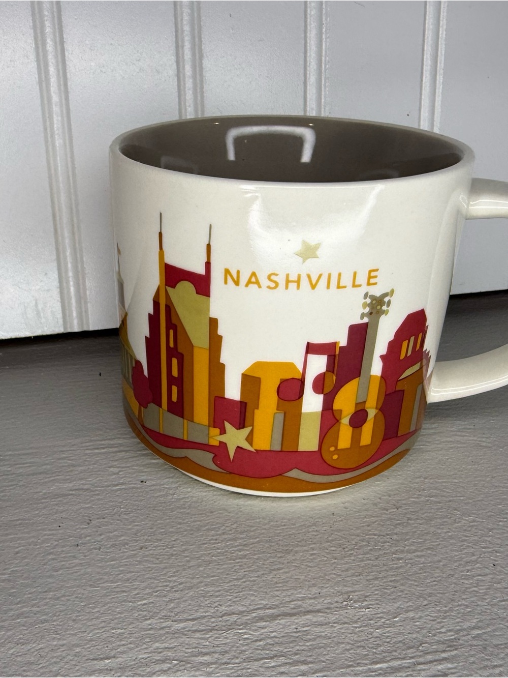 Starbucks Nashville You Are Here Collection Coffee Mug 14oz 2015
